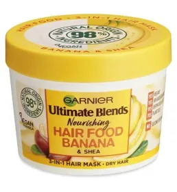 Garnier Ultimate Blends Hair Food Banana 3-In-1 Dry Hair Mask Treatment 390ml