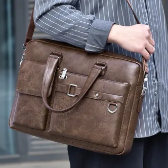 Men's Business Horizontal Laptop Bag 