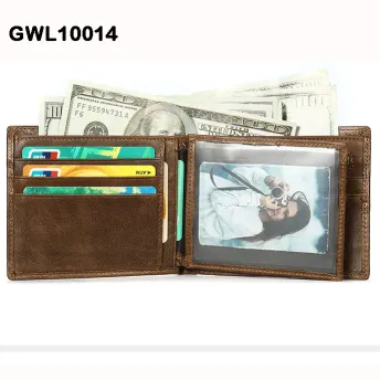 Genuine Leather Anti-Theft Wallet