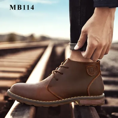 Laoks Header cowhide Handmade Sewing  Martin Boots