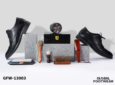 Gift Box Black brush shoe polish for leather shoes