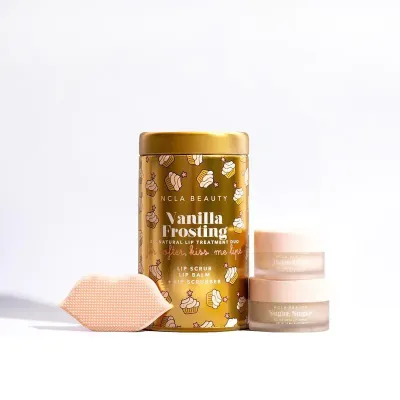 NCLA Beauty Vanilla Frosting All Natural Lip Treatment Duo