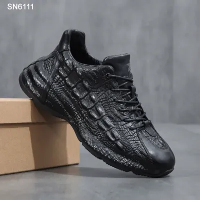 Genuine Leather Versatile Sneakers