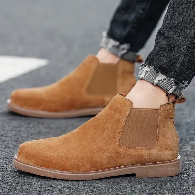 GENUINE LEATHER AUTUMN AND WINTER CROSS-BORDER CHELSEA BOOTS