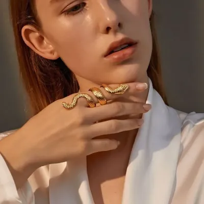 Long Snake Ring for Women