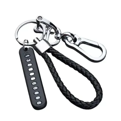 Anti-Lost Keyring Keychain with Phone Number 1 Pc