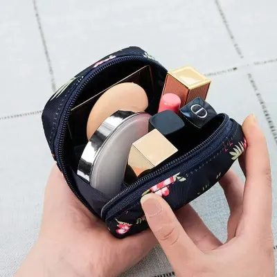 Mini Portable Sanitary Pad Storage Pouch/ Cosmetic Bag (1 Pc )