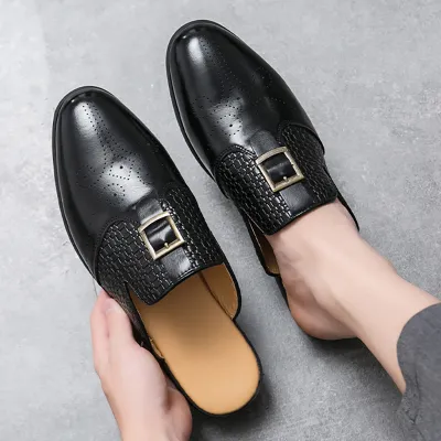 BROGUE CLOSED-TOE SLIPPER GB-0206