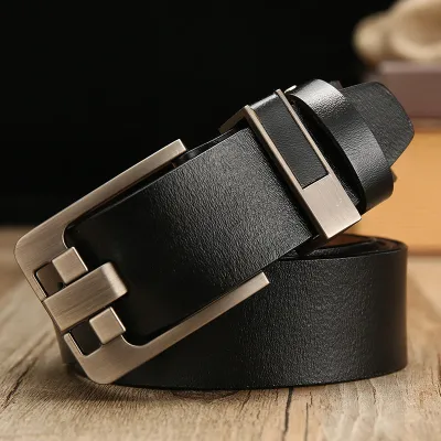 Pin Buckle Genuine Leather Belt