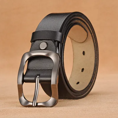 Pin Buckle Pure Leather Belt