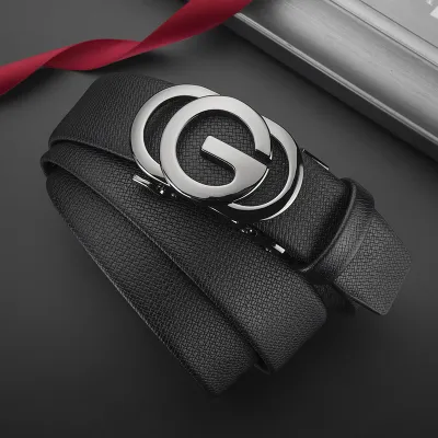 Genuine Leather G Letter Belt