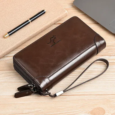 Zipper Card Holder Men's Long Wallet