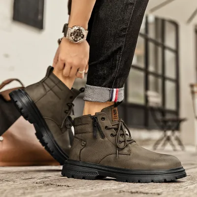  Height-Enhancing Thick-Soled Boots