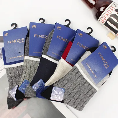 Men's Cotton Socks Warm  Middle Tube 