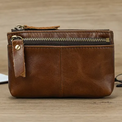 Genuine Leather Belt Key Ring Bag