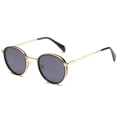 Round Frame Metal Sunglasses