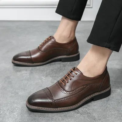 British Style Formal Oxford Men's Shoes