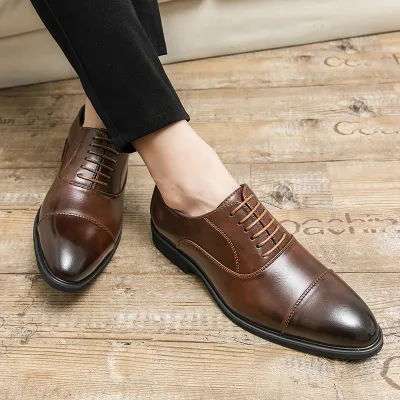 British Style Leather  Loafers 