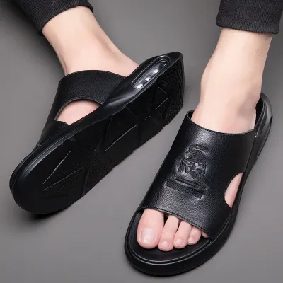 Men's Leather Slippers