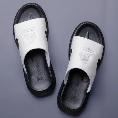 Men's Leather Slippers