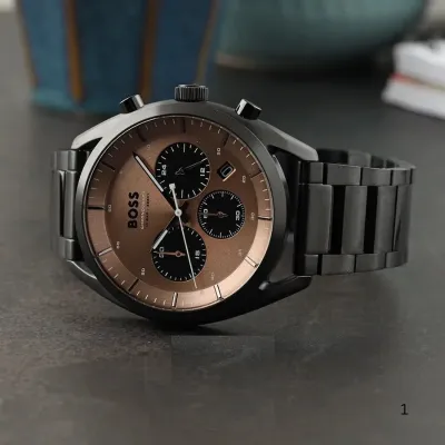 Hugo Boss Top Chronograph Bronze Dial Men's Watch 