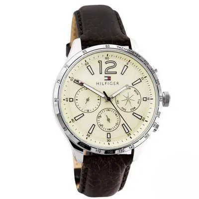 Tommy Hilfiger Gavin Chronograph Brown Leather Strap Watch