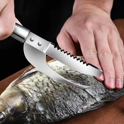 2 in 1 Fish Scale Knife Scraper Cutter (1 Pc)