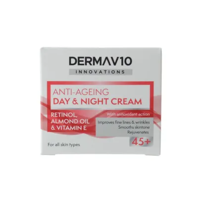 Dermav10 Innovations Anti-Ageing Day & Night Cream Retinol 45+ 50ml