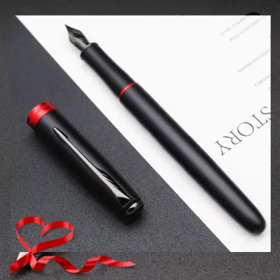  Jinhao 75 (Matte Black and Red) Fountain Pen