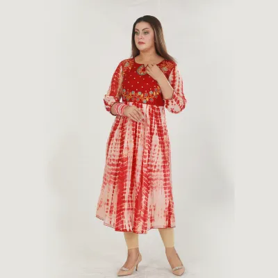 Batic Printed Cotton Rupkotha Gown