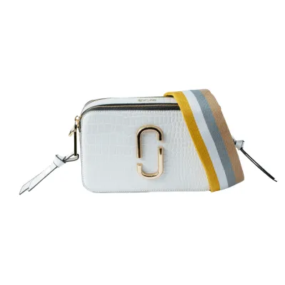 Coco Croc Cross Body Bag-T-White