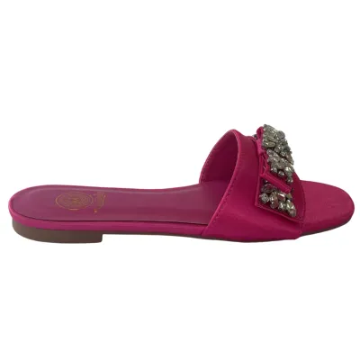 VIOLA SATIN FLAT-FUSCHIA