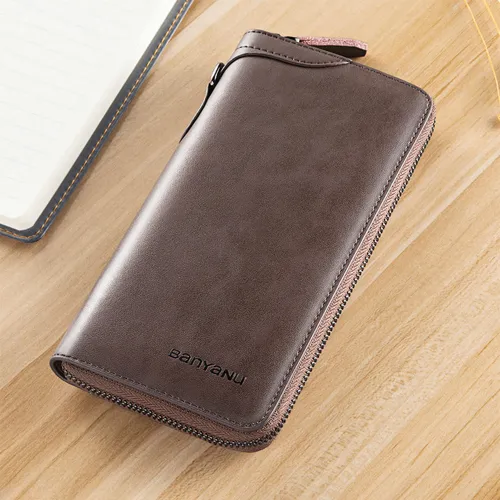 Men's Long Business Retro Wallet 