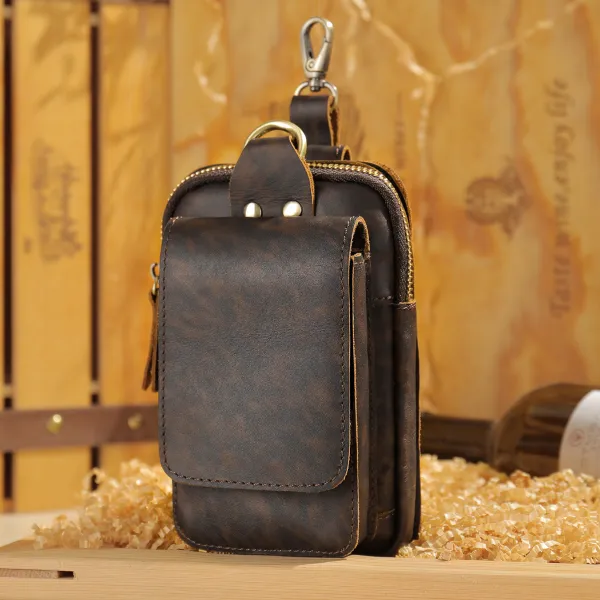 Genuine Leather Multifunctional Mobile Phone Bag