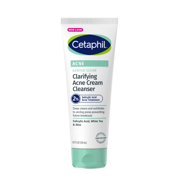 Cetaphil Gentle Clear Clarifying Acne Cream Cleanser 124ml