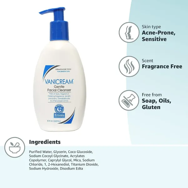 Vanicream Gentle Facial Cleanser 237ml