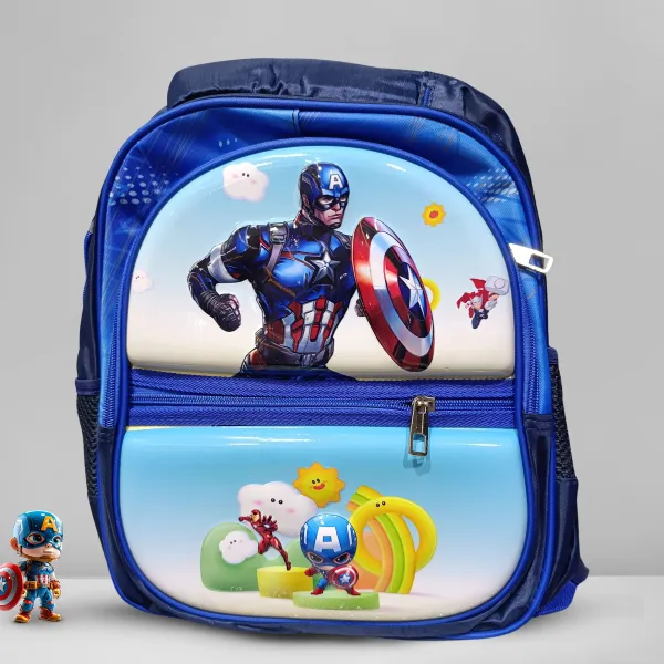 Captain America Imported 3D Junior School Bag